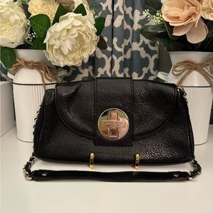 Kate Spade Shoulder Bag Purse Clutch Gemma Bexley Black Leather